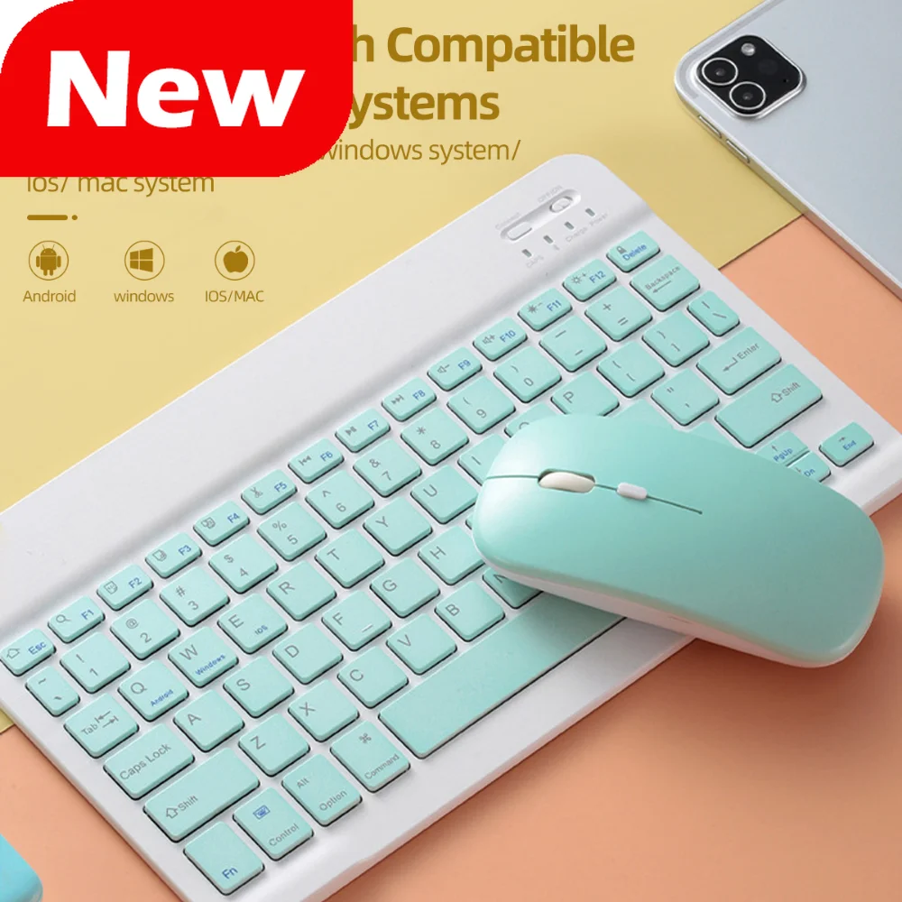 Mouse wireless Mouse silenzioso silenzioso Bluetooth per computer per iPad Samsung Huawei Android Windows Tablet Mouse ergonomico