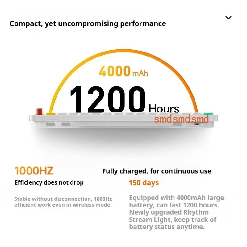 Air75 V3 Wireless Mechanical Keyboard Tri Mode Hot Swap 1000Hz 4000mAh Long Endurance Office Gaming Keyboards Custom
