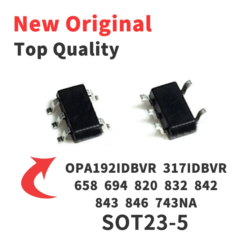 OPA192IDBVR OPA317IDBVR OPA659IDBVR OPA694IDBVR OPA820IDBVR OPA832IDBVR OPA842 OPA843 OPA846IDBVR 743NA /250 SOT23-5 1 pièce