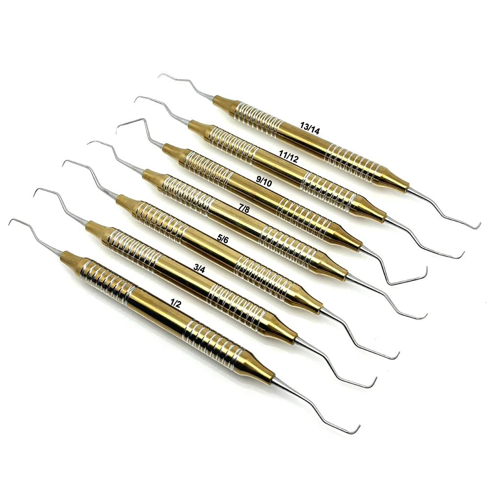 

7PCS Gracey Curettes for Effective Teeth Cleaning Plaque Control Gum Health Dental Professional Tools