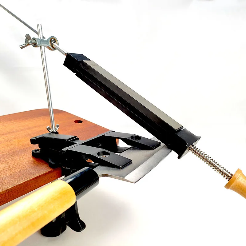 

New Metal Knife Sharpener, Household Kitchen Knife Sharpening Tool, Professional Grinding Diamond-like Diamond Set Combination