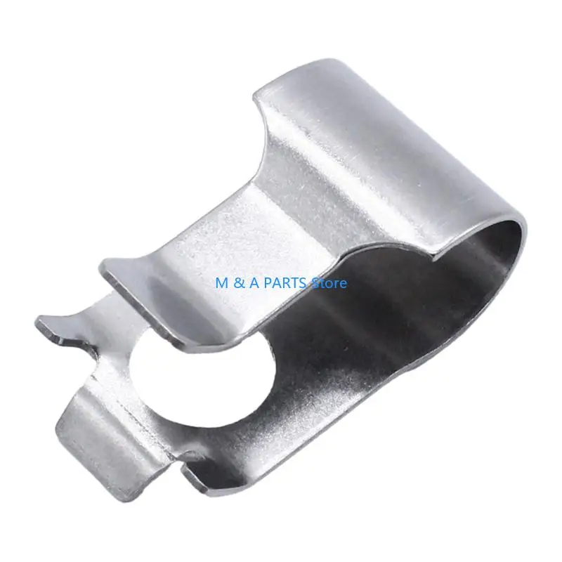 U1JF Single Actuator Retainer Clip, Formed Stainless Steel Structure with a Curved Section for Positioning, Clip-In Placement