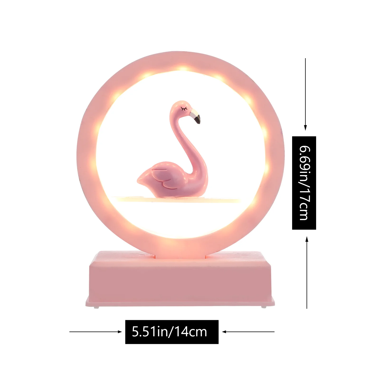 1Pcs Flamingo Adornment Night Light Music Powered Practical Light Graduation Gift for Home Flamingo Adornment