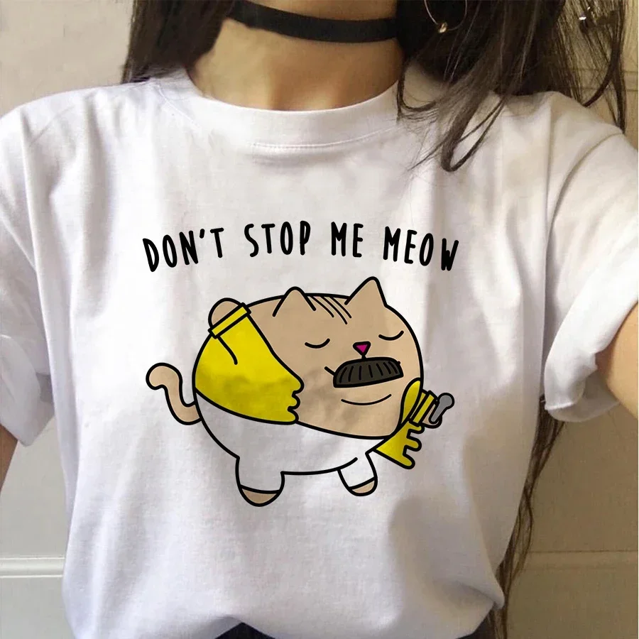 تيشيرت نسائي عتيق من الهرازو ، فريدي ميركوري ، تي شيرت باند كوين ، أولزانغ ، توب روك جرافيك ، موضة نسائية ، 90s #6