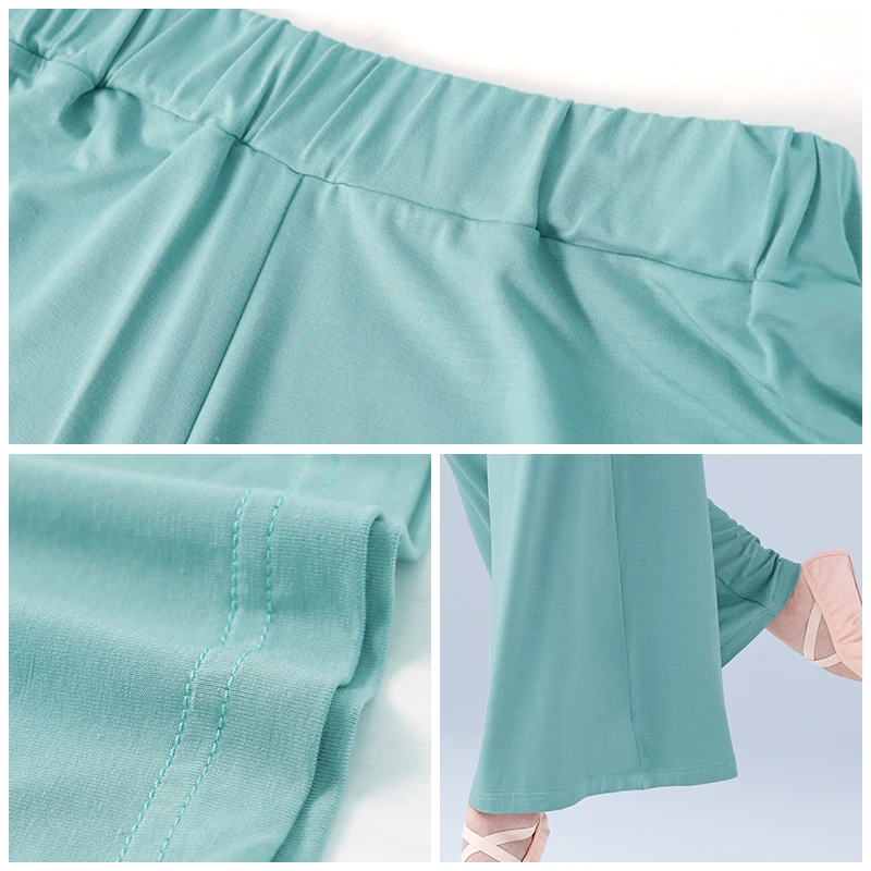 Pantalon ample de danse pour femmes, Costume d'entraînement de danse classique, pantalon doux, Yoga, Jogging, adultes, pantalon de danse moderne
