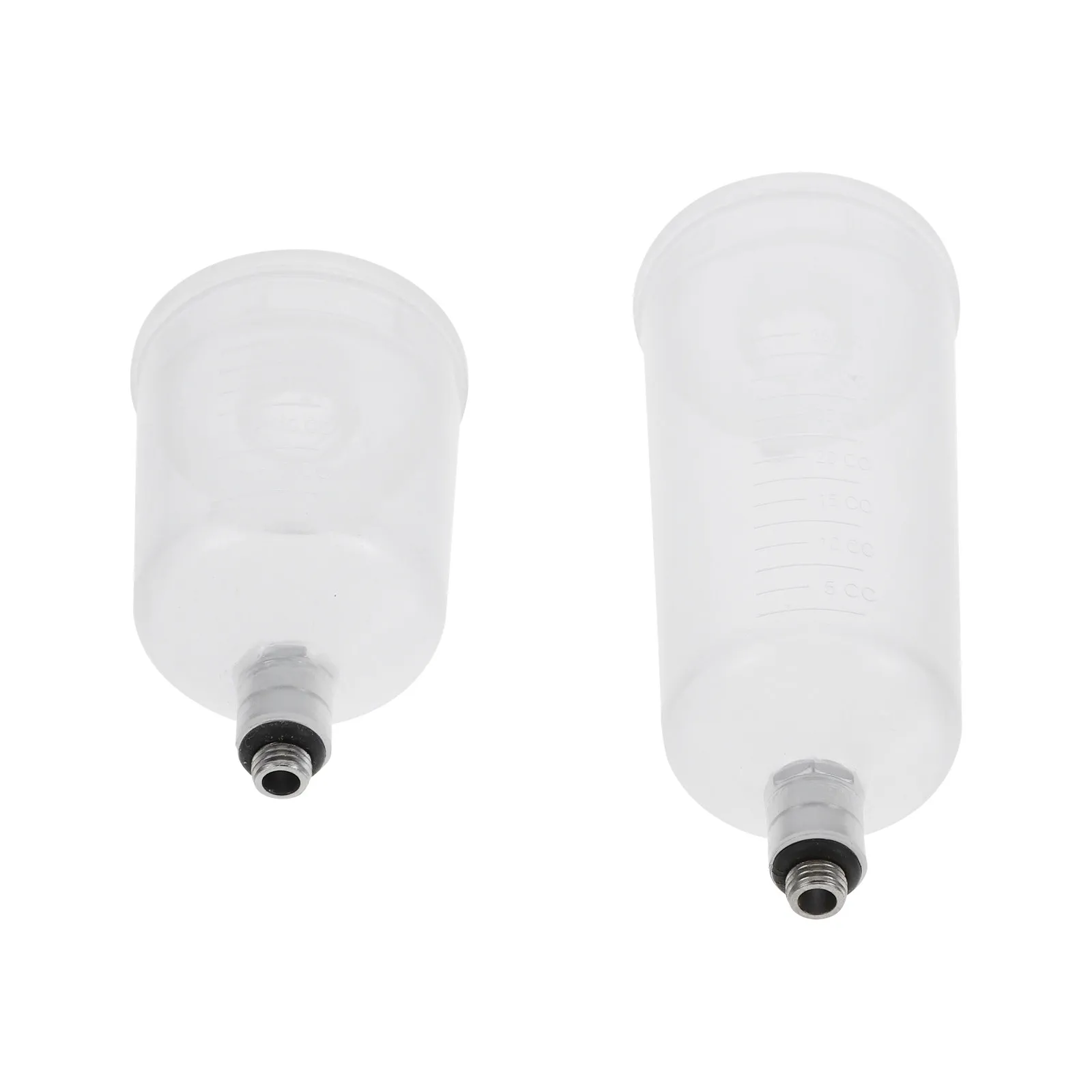 2Pcs Split-Type Airbrush Paint Cup Set Refillable Dismountable Airbrush Pigment Bottle for Nail Cake Makeup Car Bike