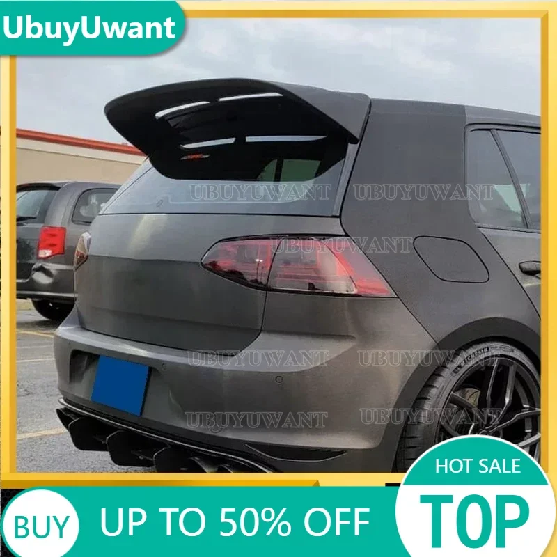 

Car Styling For Volkswagen VW GOLF 7 MK7 MK7.5 (Not For GTI R) Spoiler 2014-Up FRP/Carbon Fibre Material Rear Roof Trunk Spoiler