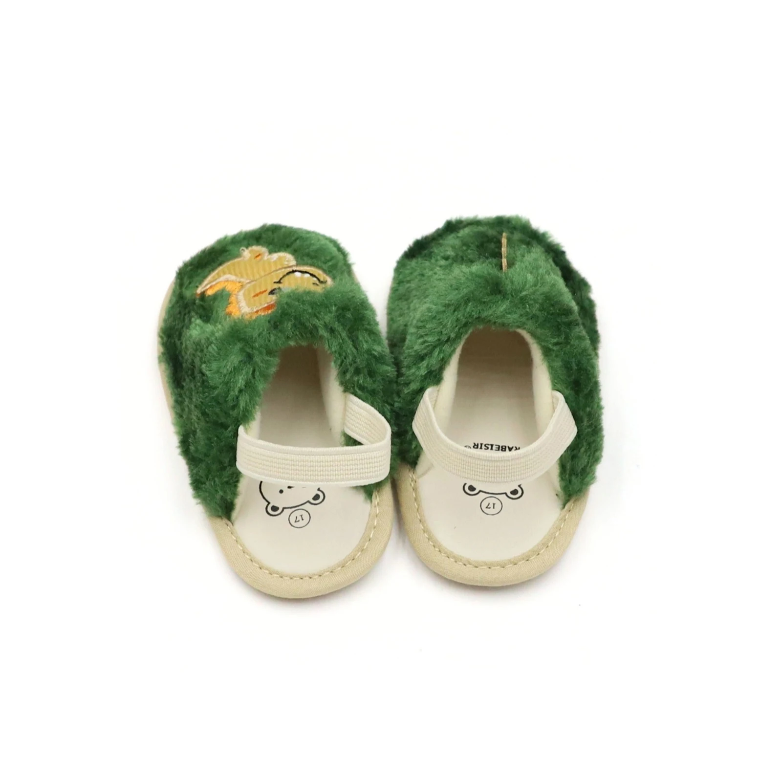 Blotona الرضع طفل الفتيات الفتيان النعال شتاء دافئ الكرتون الحيوان التطريز داخلي عدم الانزلاق أسفل سرير الأحذية