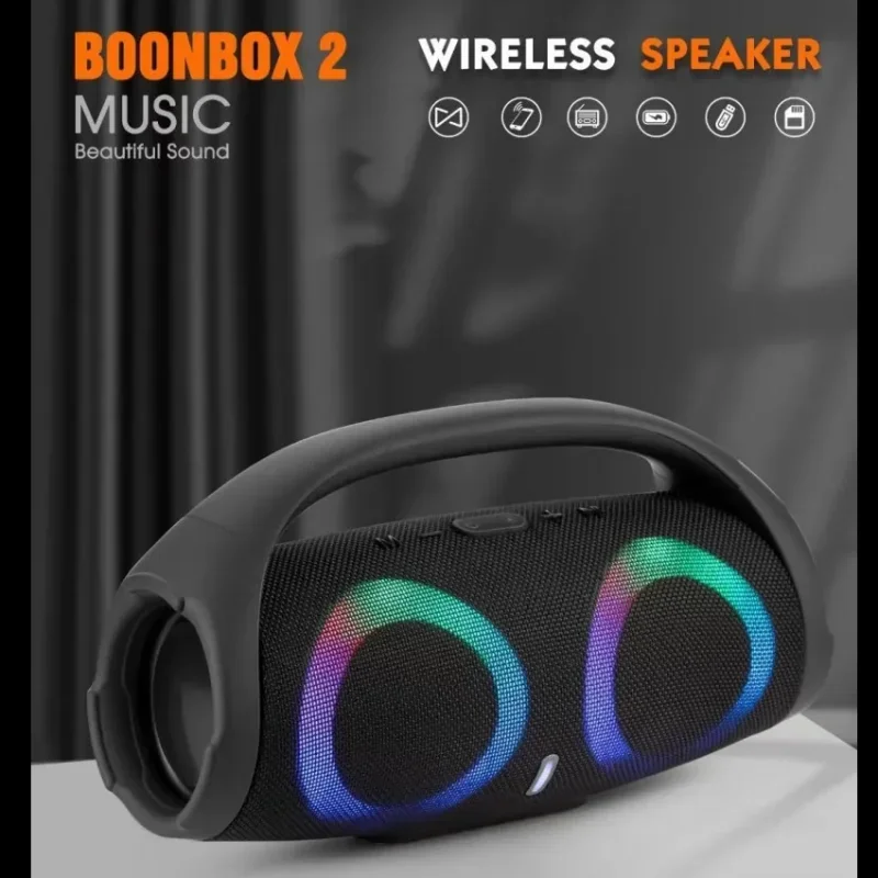 Bluetooth付きミニスピーカーフォン,防水,ipx 5,ワイヤレス,サブウーファー,FM,BOOMS-BOX3世代