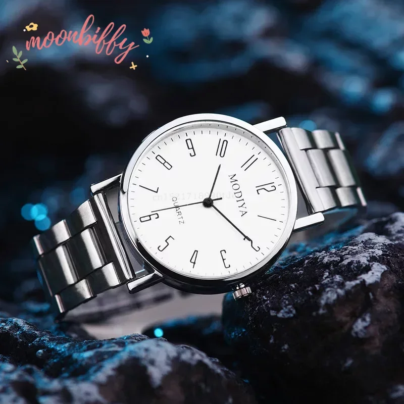 Fashion Women\'s Watches Alloy Band Women Watch Roman Scale Luxury Quartz Wristwatches Silver Lady Dress Clock