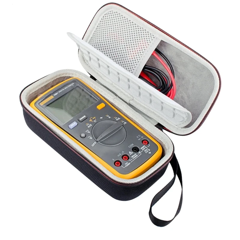 Carrying Case for Fluke F15B+/ F17B+/ F18B+ Multimeter Shockproof and Waterproof Protective EVA Storage Bag