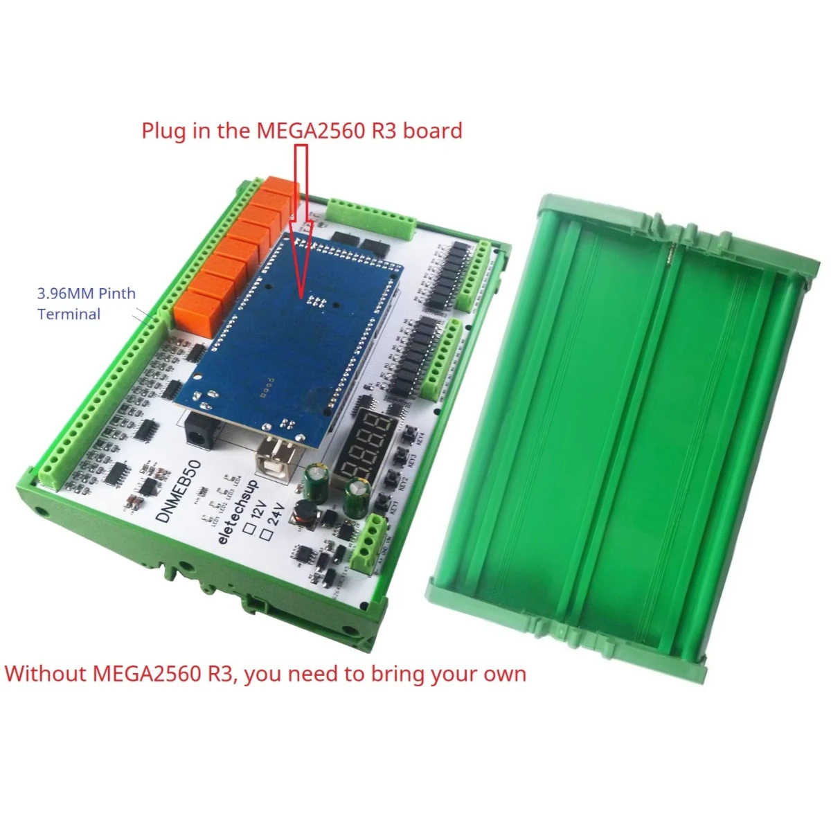 16AI-16DI-16DO 4-20MA Current 0-5V/10V/30V Voltage Dry Wet Contact MOS RS485 Relay MEGA2560 R3 Expanding Board for Arduino PLC