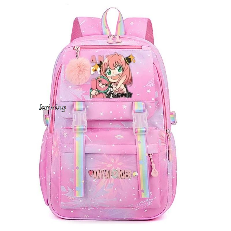 New Anime Spy X Family Backpack Cartoon Schoolbag Kids School Shoulders Bag Girls Knapsack Travel Outdoor Sport Rucksack Gift