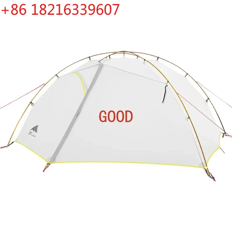

Палатка для кемпинга TAO 3F UL GEAR, зеленая и белая, 4-сезонная, из нейлона 15D, двухслойная, водонепроницаемая, на 2 человек