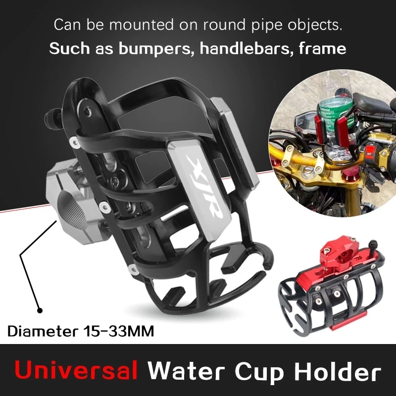 

Motorcycle CNC Beverage Water Drink Cup Bottle Rack Holder Mounted For YAMAHA XJ6 XJ-6 Diversion XJR1300 XJR 1300