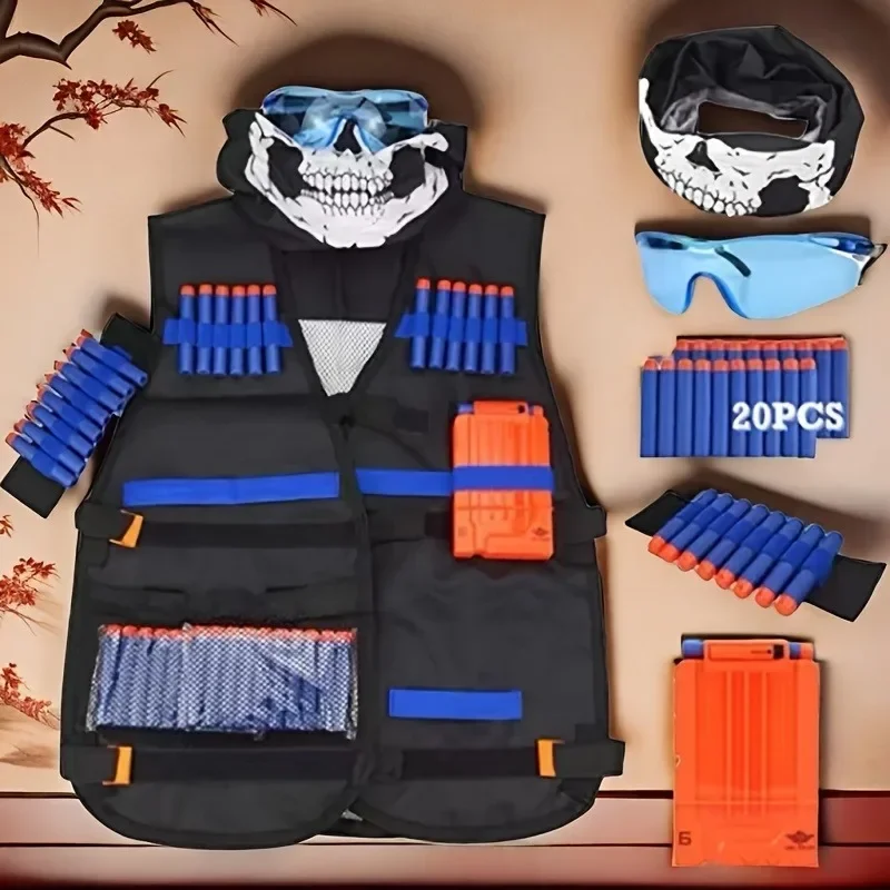 kit-de-colete-tatico-1fc-serie-armas-com-dardos-de-reposicao-clipes-de-recarga-mascara-tatica-munhequeira-e-Oculos-de-protecao