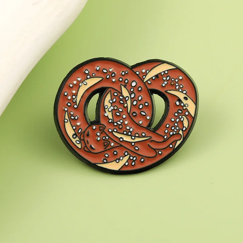 دبابيس الكرتون الغذاء الحيوان المينا دبابيس لعوب ديكور للسترات أكياس الزي غير الرسمي المرأة حقيبة سحر الأزياء والمجوهرات الإكسسوار