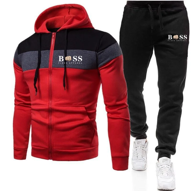 2023 Fashion Tracksuit For Men Hoodie Fitness Gym Clothing Men Running Set Sportswear Jogger Men\'S Tracksuit Winter Suit Sports