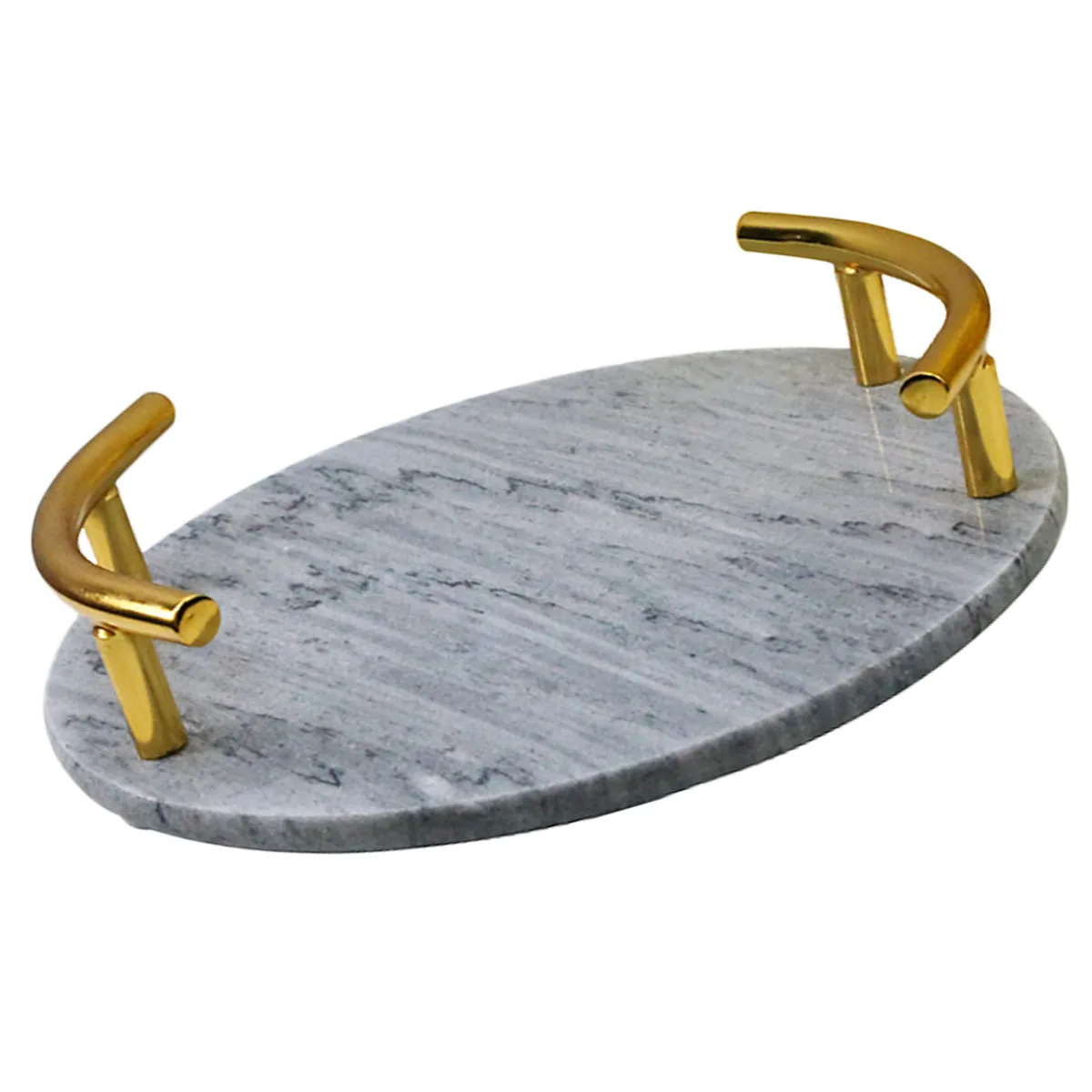 Sturdy Marble Cake Display Tray for Cupcakes Candies Dessert Smooth Surface Party Wedding Baby Shower Decoration Plate