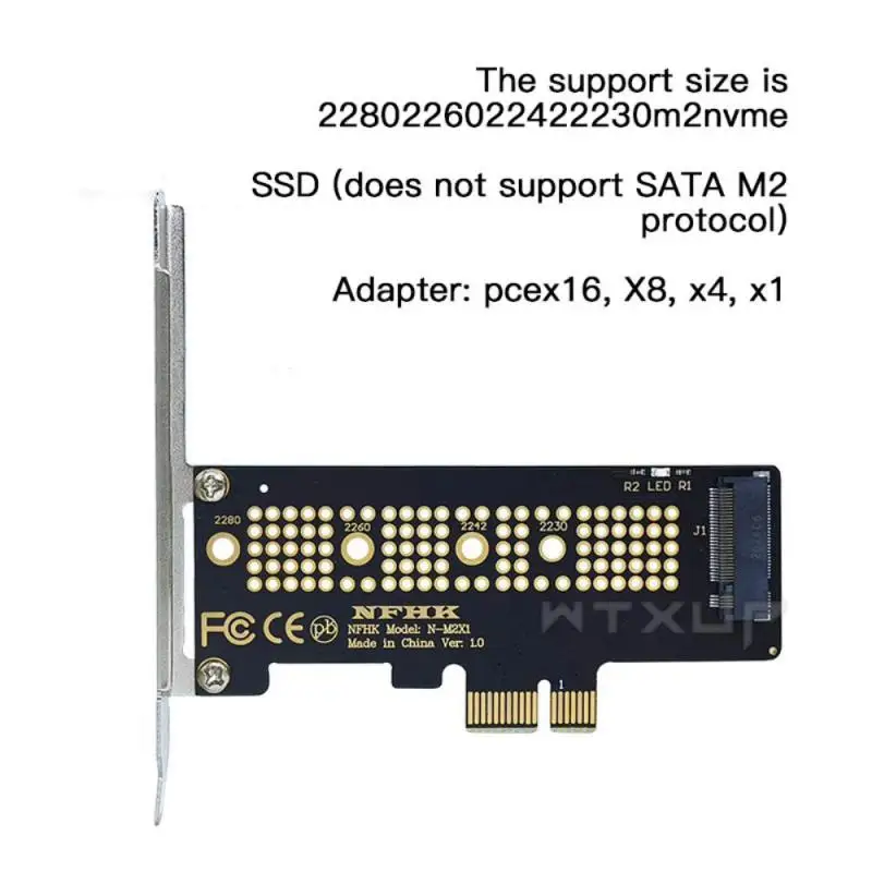 M.2 NVMe SSD To PCIE 3.0 X16/X8/X4/X1 Desktop SSD Adapter Card PCI-E Adapter Card Desktop Hard Drive Adapter Expansion Card Hot