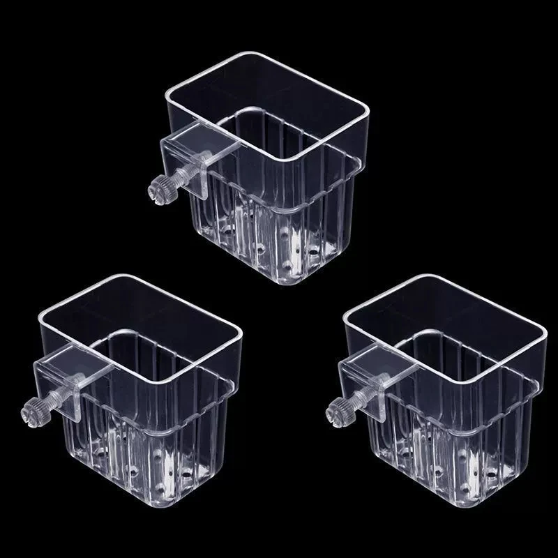 New 1/5Pcs Hydroponic Planting Cup Household Water Grass Planting Cup Wall Mounted High Transparent Fish Tank Landscape Decor
