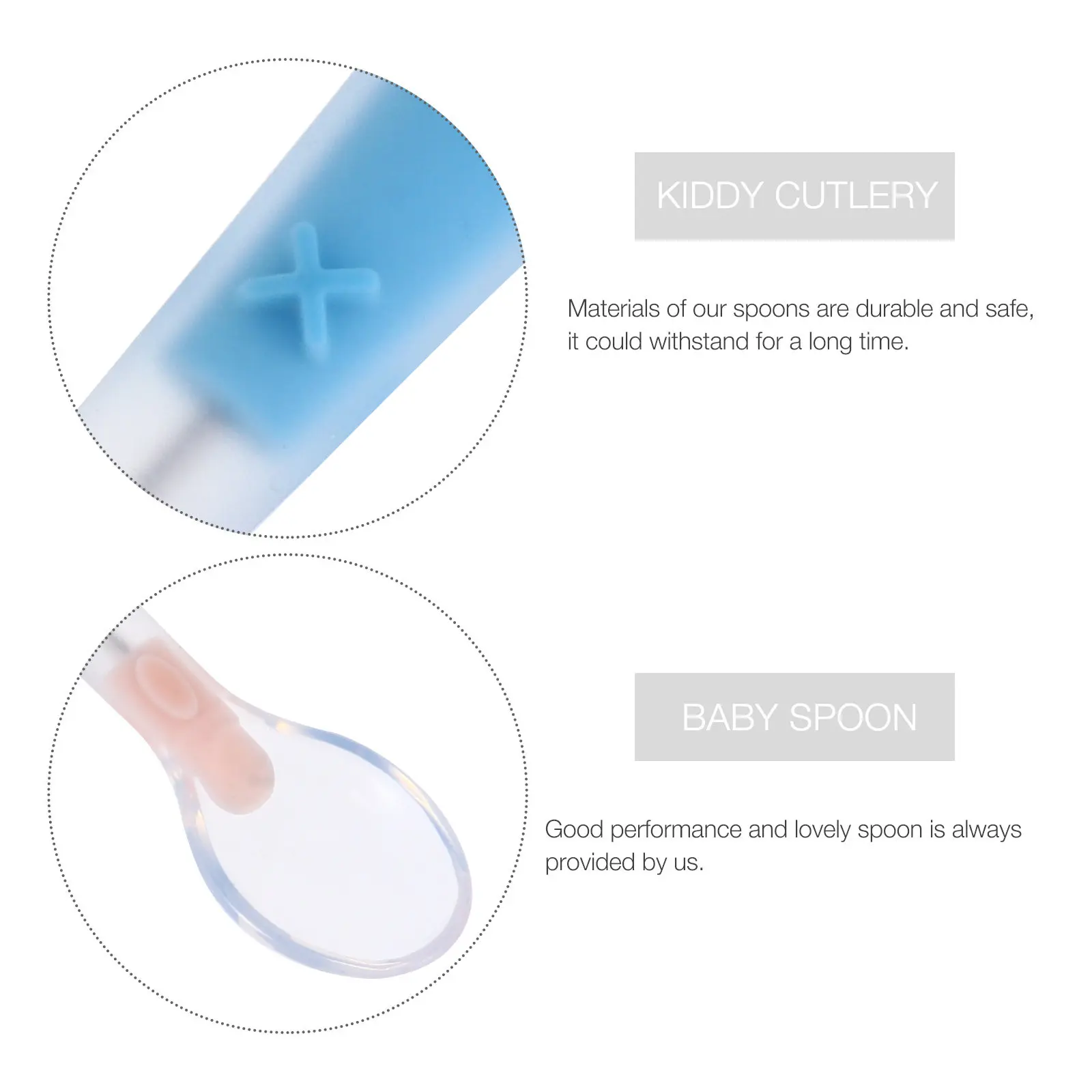 

2Pcs Silicone Spoons Compact Light Baby Eating Tools for Infant Feeding Spoons Set Kids Utensils Kids Spoon