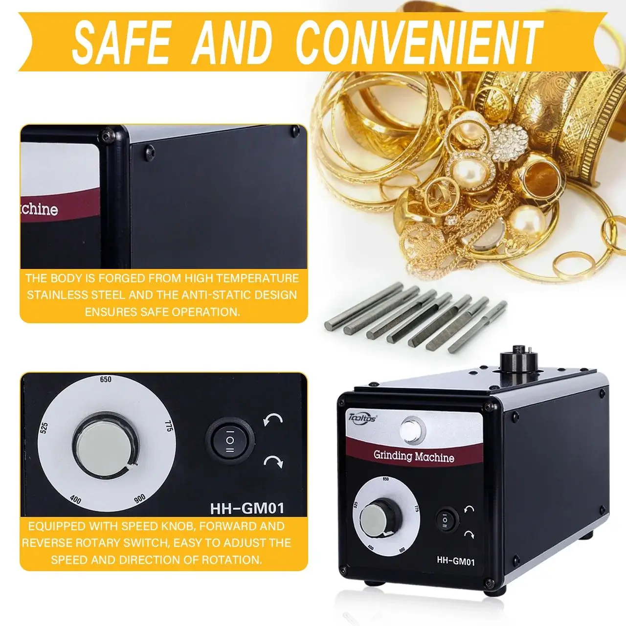 

HH-GM01 Набор ювелирных инструментов, машина для полировки металла, угловая точилка, гравировальная шлифовальная машина для рыболовных ножей, точилка для ювелирных изделий