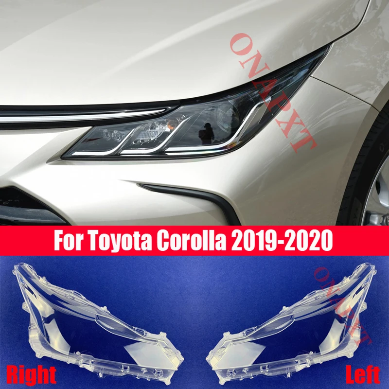 

Крышка передней фасветильник автомобиля для Toyota Corolla 2019-2020 светильник вые крышки, прозрачный абажур, стеклянная крышка объектива