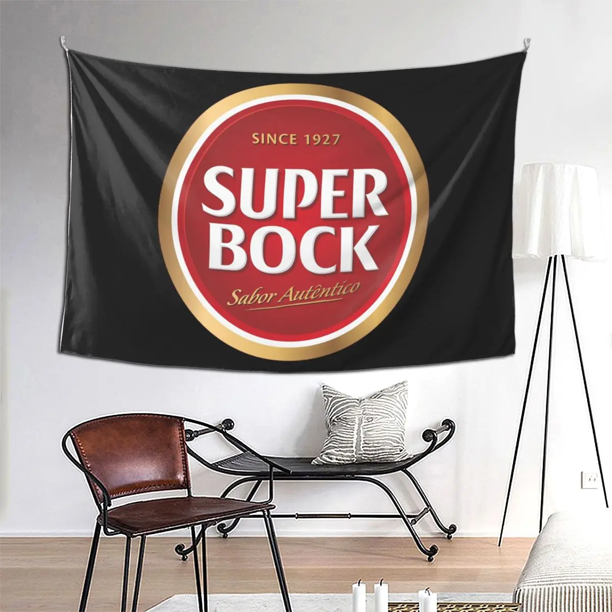 

Super Bock Tapestry Hippie Wall Hanging Aesthetic Home Decor Tapestries for Living Room Bedroom Dorm Room