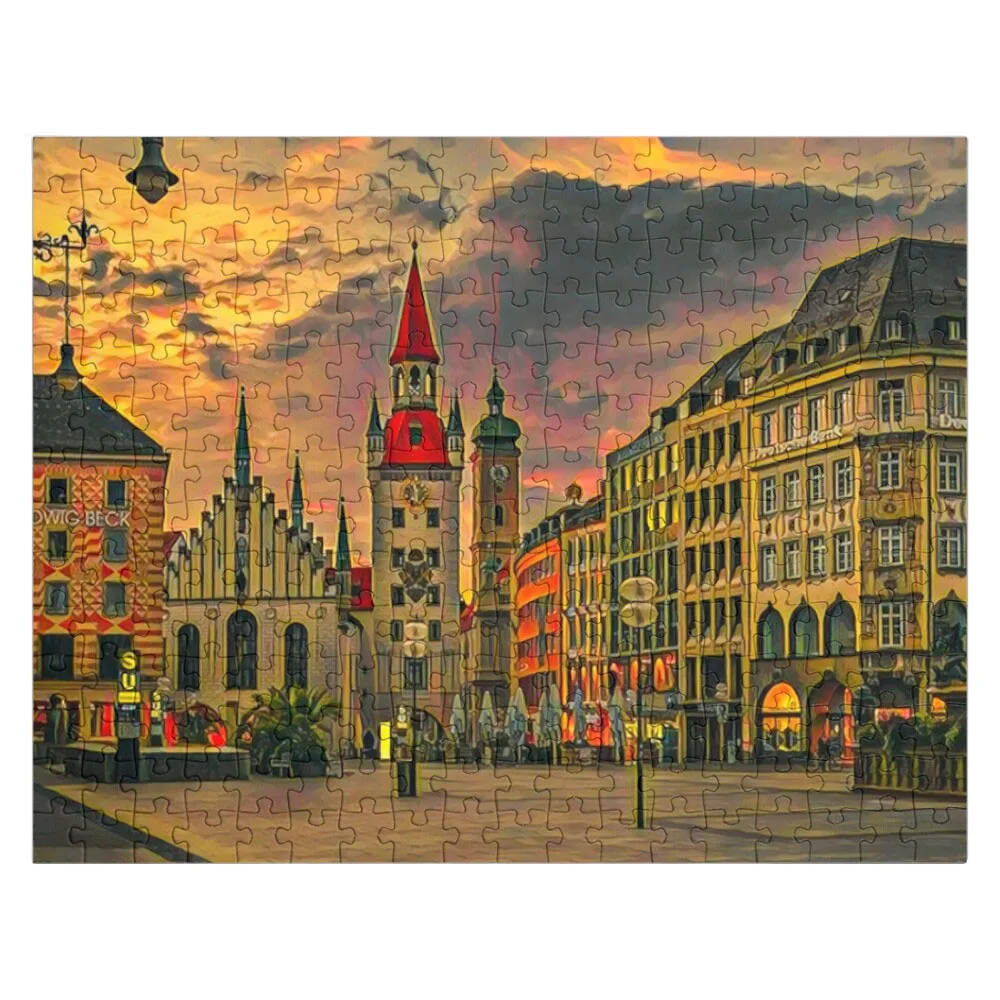 

Munich City Streets Jigsaw Puzzle Animal Jigsaw Puzzle For Adults Wood Puzzles For Adults Custom Child Gift