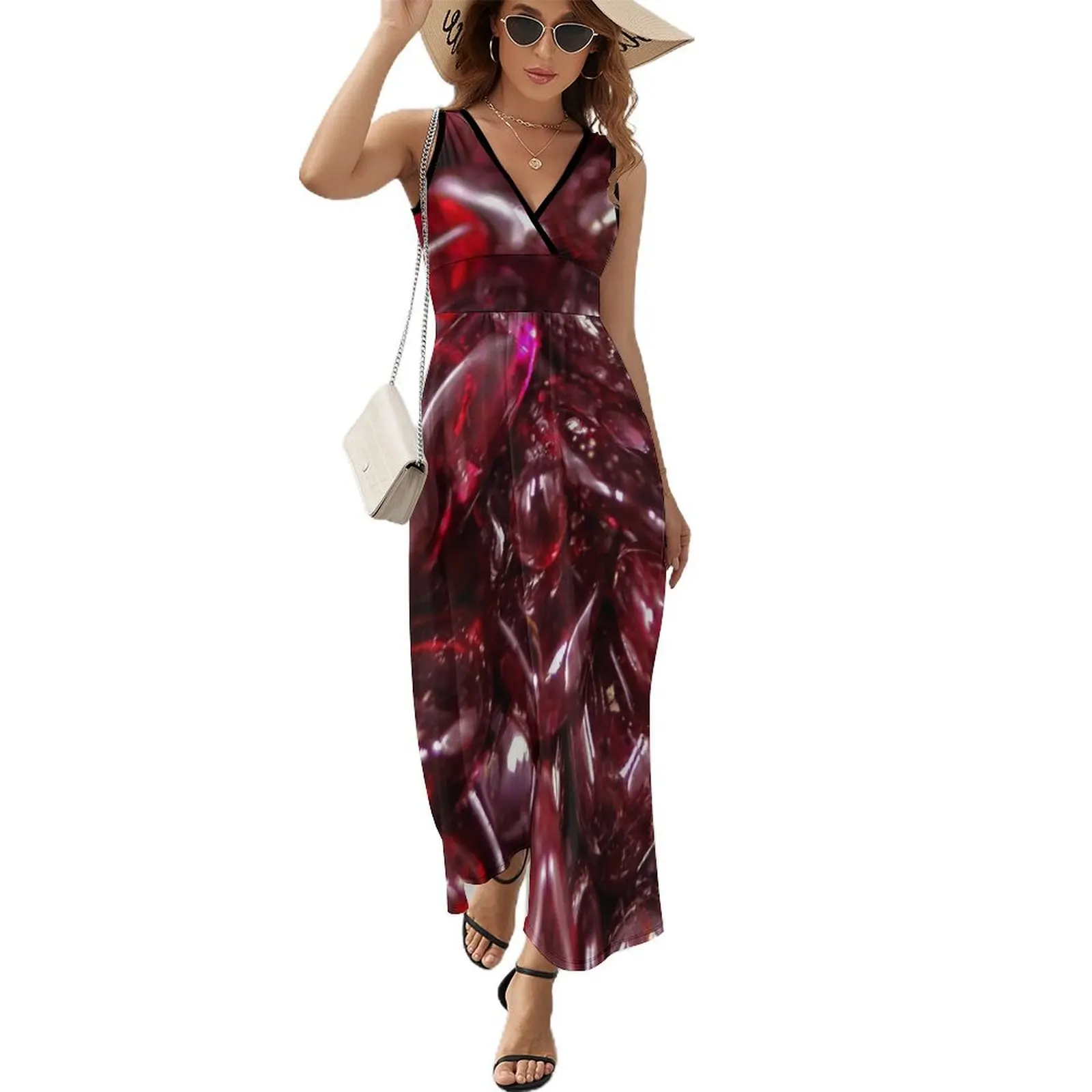 

Garnet Sleeveless Dress Summer dresses for women ladies dresses for special occasion Dresses