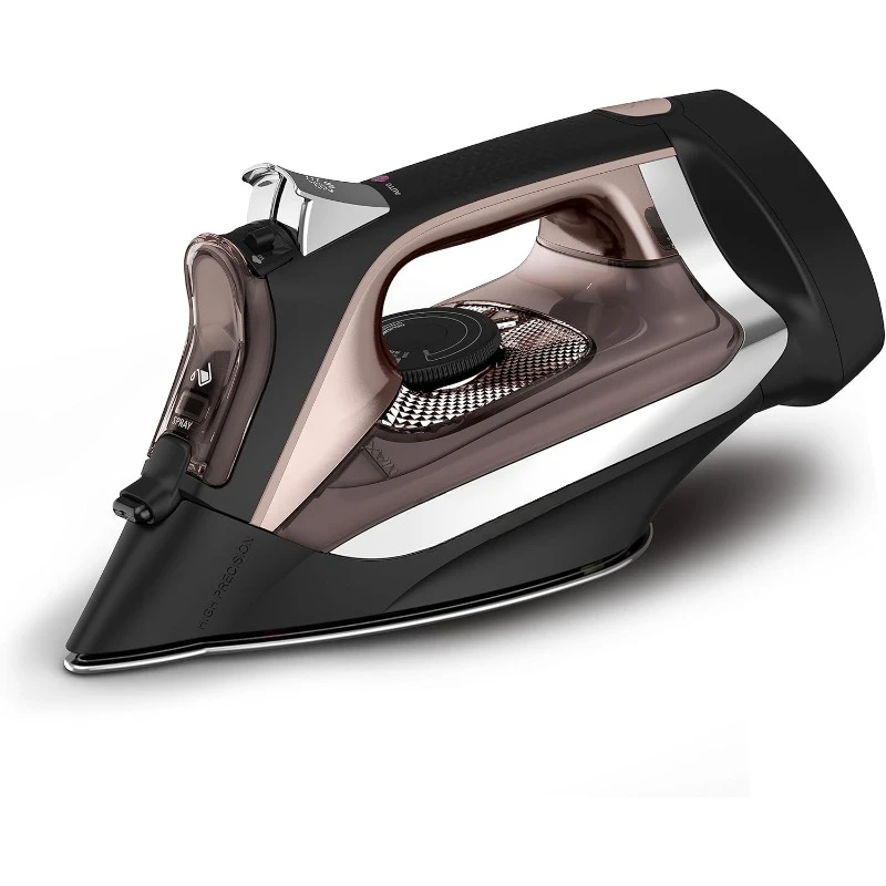 Iron, Access Stainless Steel Soleplate Steam Iron with Retractable Cord, Powerful Steam Diffusion, Auto-off, Anti-Drip,