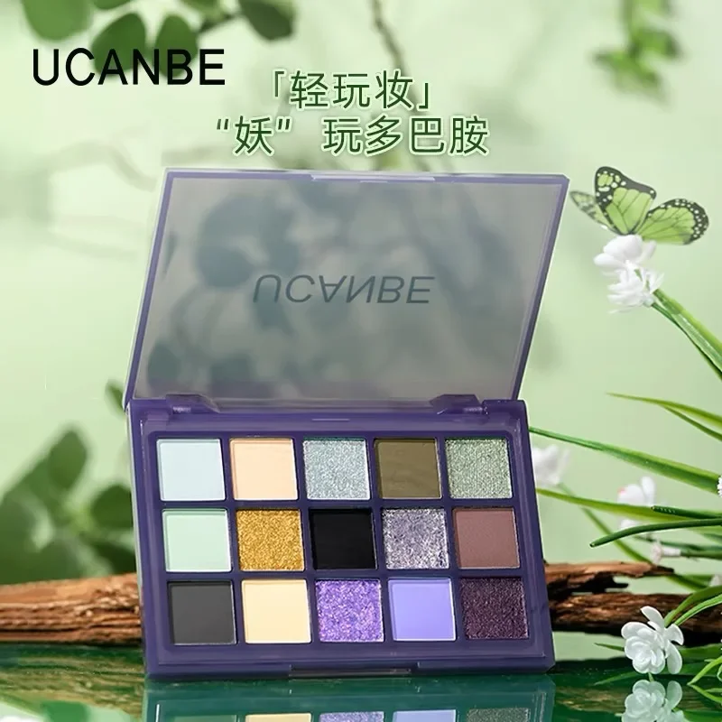 

UCANBE 15 Shades Eyeshadow Palette Shimmer Glitter Matte Matellic Eye Shadow Makeup Palette