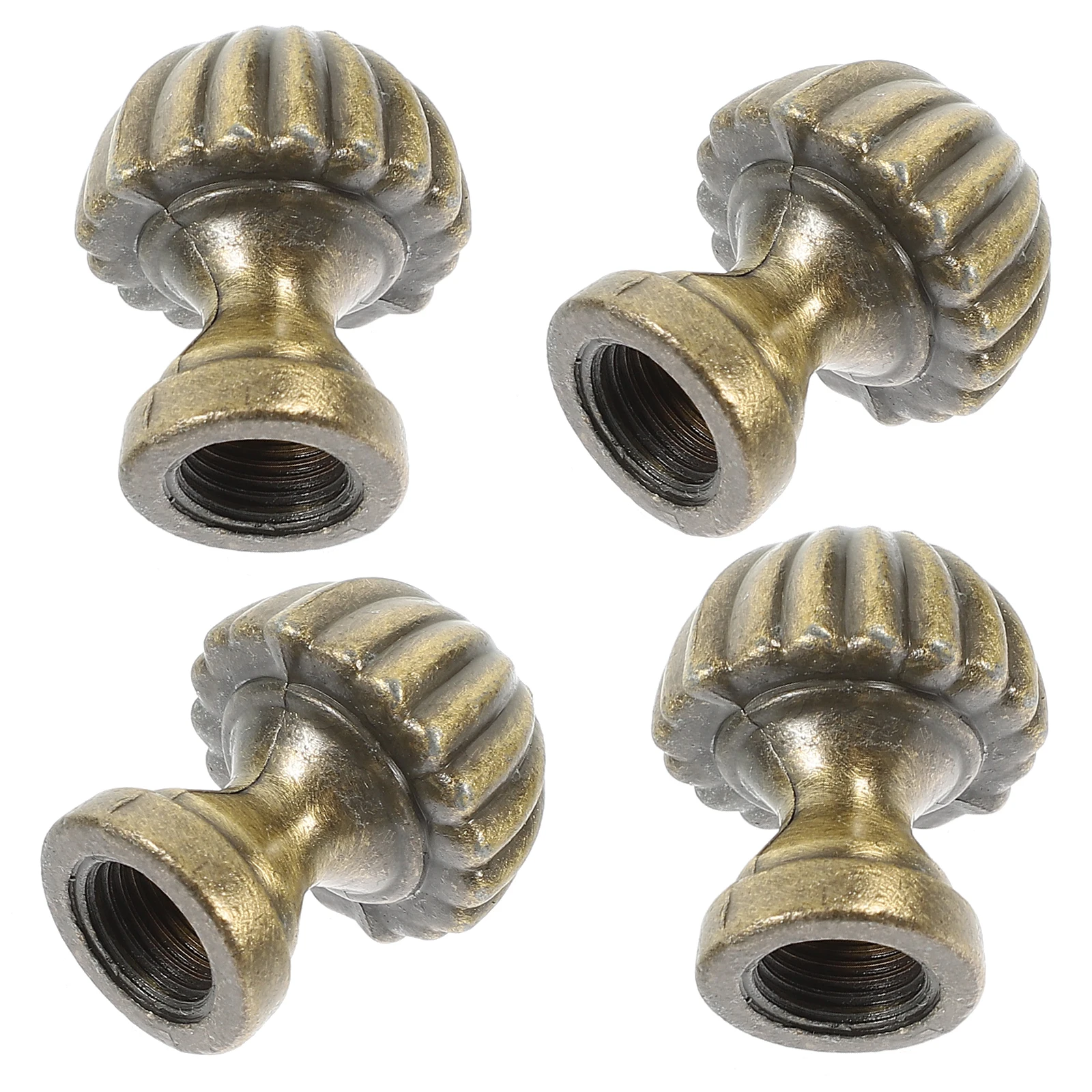 

4pcs Retro Mushroom Finials Decorations for Bedroom Study Table Lamp Shade Solid Knob Finial Caps Modern Lamp Decor