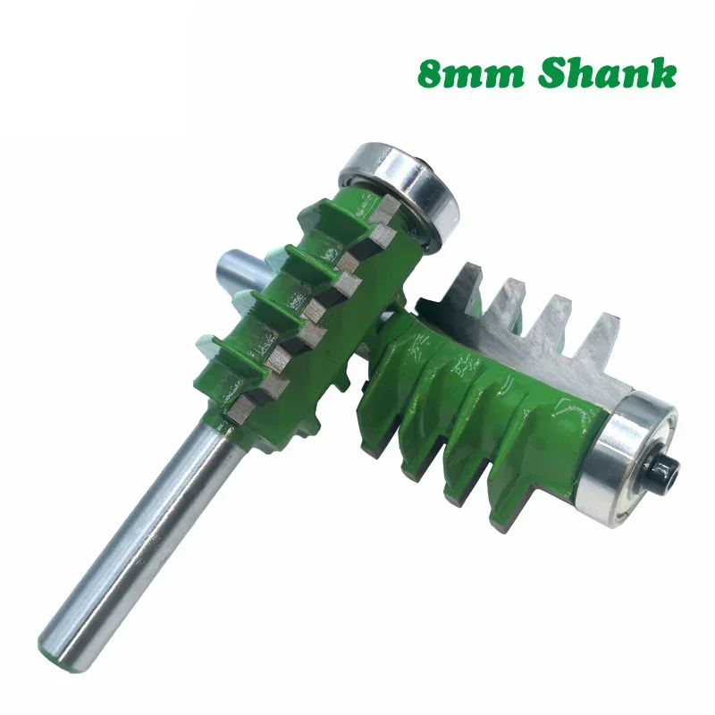 Fresa de vástago de 8MM para tallado de madera, brocas para enrutador de madera, pegamento para junta de dedo, fresa para espiga de madera, espiga cónica, 1 ud.