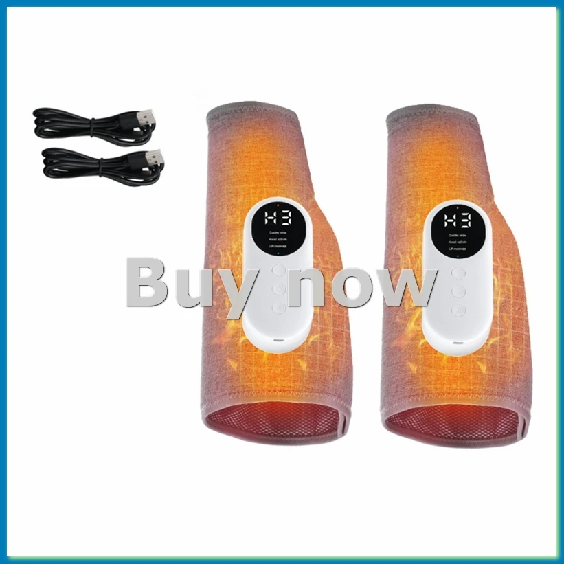 

Электрический компрессионный массажер для икроножных мышц с подогревом для улучшения кровообращения и снятия боли, снимает усталость, B-ABRM