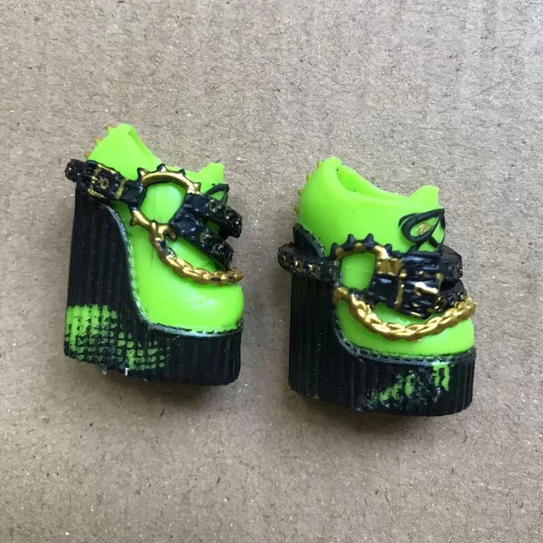 Big Fashion Sister Dollhouse Accessoires 1/6 Kleurrijke Schoenen Laarzen Sokken Decoratieve Onderdelen voor Poppenhuizen