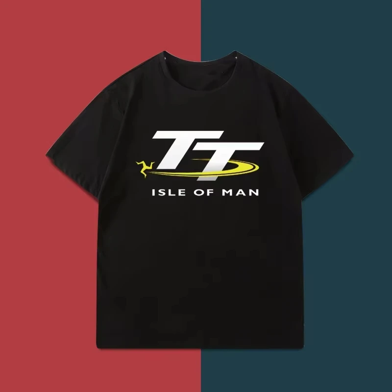 

Летняя футболка Manx T/T Isle of Man Tourist Trophy SBK, тяжелая мотоциклетная периферия с короткими рукавами, модная брендовая модная уличная футболка