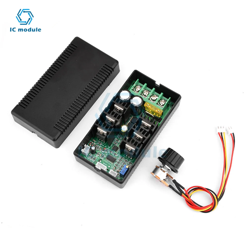 DC 12V 24V 48V Motor Speed Controller 1000W Speed Adjuster Switch 10-50V MAX 20A PWM HOO for Car Motor