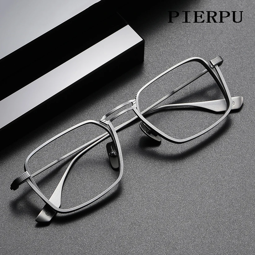 

Japanese Handmade Ultralight Titanium Glasses Frame Men Myopia Business Square Optical Eyeglasses Women Spectacle Luxury Eyewear