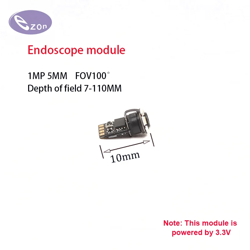 1MP USB  5mm ultra-short FOV100゜endoscope camera module OV9734 industrial pipeline auto repair probe EZ-EN50S-RT