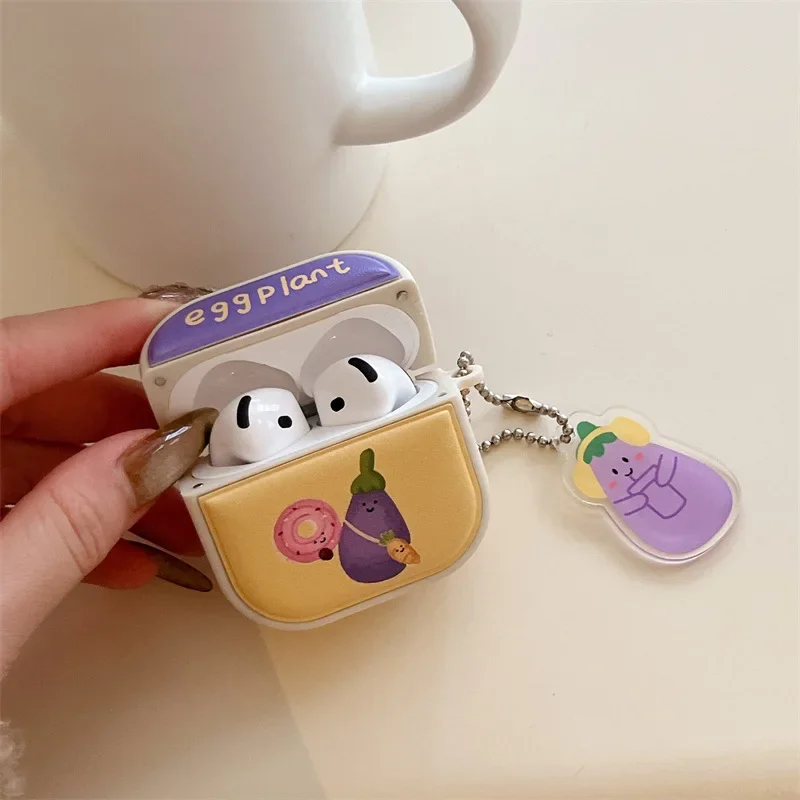 Чехол с подвеской в виде животного для AirPods 4, Airpod 1, 2, 3 Pro Pro2, Bluetooth-наушники, защитный чехол для наушников