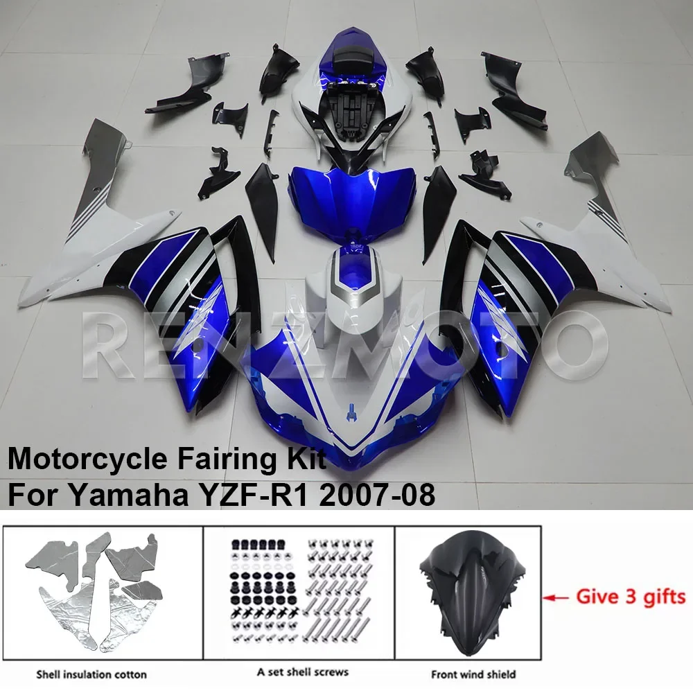 For YAMAHA YZF R1 2007-2008 Fairing R/Z 8R119 Motorcycle Set Body Kit decoration Plastic Guard Plate Accessories Shell