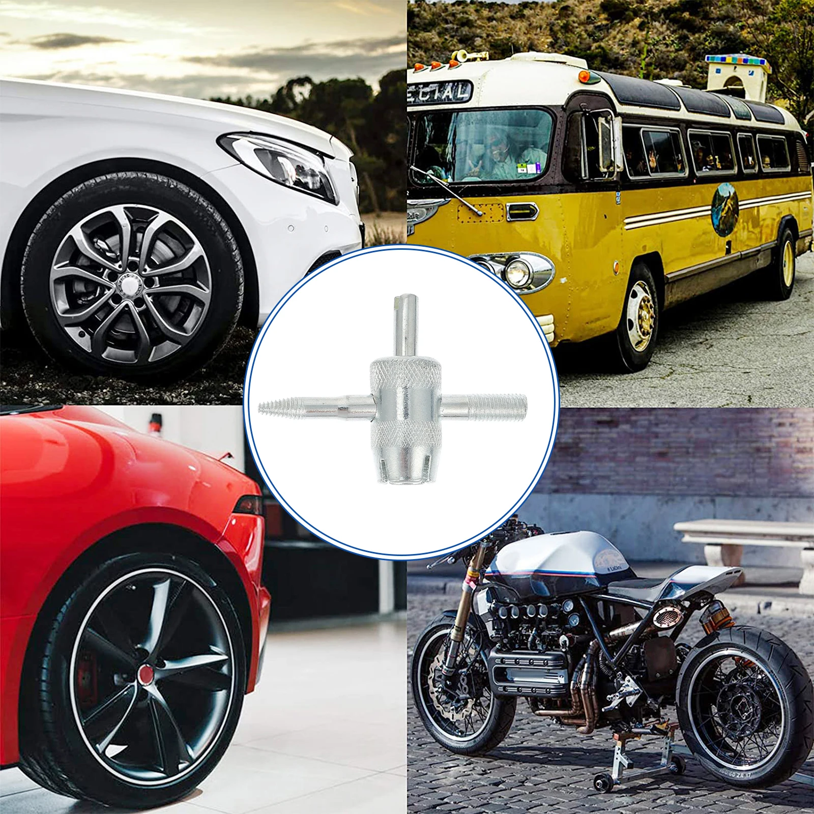 

8pcs Valve Core Driver Tire Puncher Repair Tool Car Valves Remover Screwdriver Auto Maintenance Tools Durability High Carbon