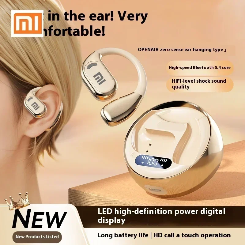 سماعات بلوتوث لاسلكية أصلية من Xiaomi M76، سماعات رياضية HIFI مزودة بخاصية إلغاء الضوضاء، ترتدي سماعات ميكروفون