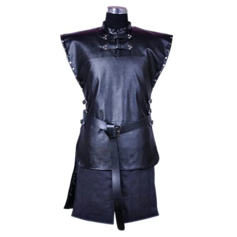 House Dragon Jon Cosplay Snow Costumes Men's Black Cloak Uniform Full Set Coat Role-playing Outfits Halloween Carnival Suits