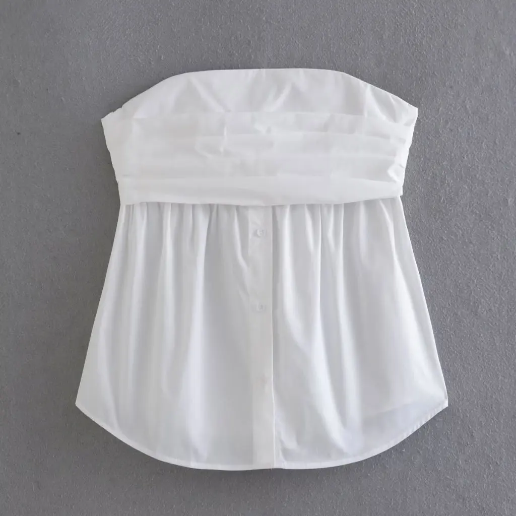 

Summer Women's Y2K2024 European American Style Three-Color Tube Top Slim Fit Women's Fashion A19671