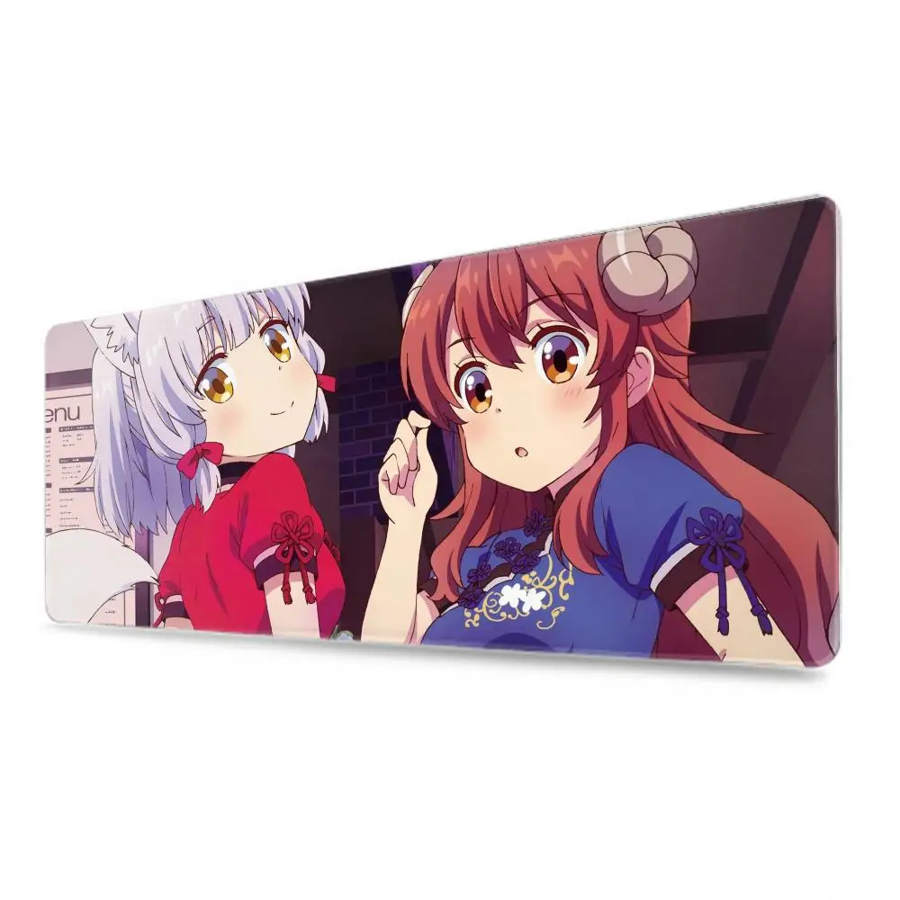 The Demon Girl Next Door Yoshida Yuuko Mouse Pad Large Gaming Mousepad Gamer XL Rubber Otaku Keyboard Pad Laptop Des