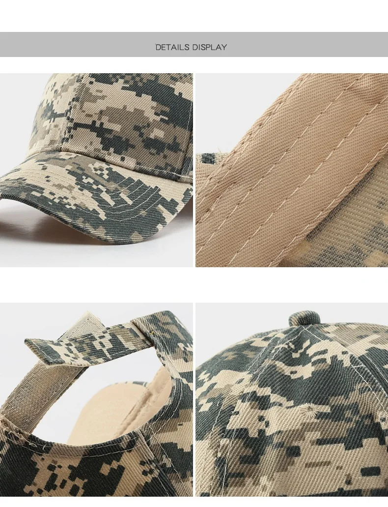 Digital print camouflage baseball caps Adult casual trucker hats Men Women Hunting camping hiking Tactic caps