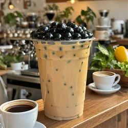 500ml Food Beverage Model Milk Shake Bubble Tea 16oz 1Cup Plastic Drink Coffee Props Crafts Artificial Creamy Matcha Cafe Show